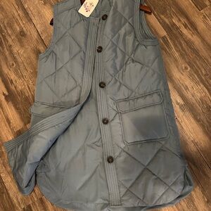 Trendy Boutique Blue Quilted Vest